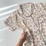 ست بلوز و شلوار راحتی موسلین طرح برگ - Image 7