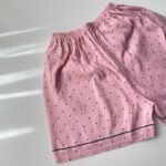 ست بلوز و شلوار و شلوارک نخی موسلین طرح کیتی صورتی - Image 10