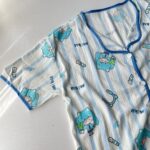 ست بلوز و شلوار راحتی موسلین طرح miku - Image 2