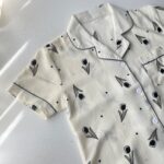 ست بلوز و شلوار راحتی موسلین طرح گل لاله - Image 5